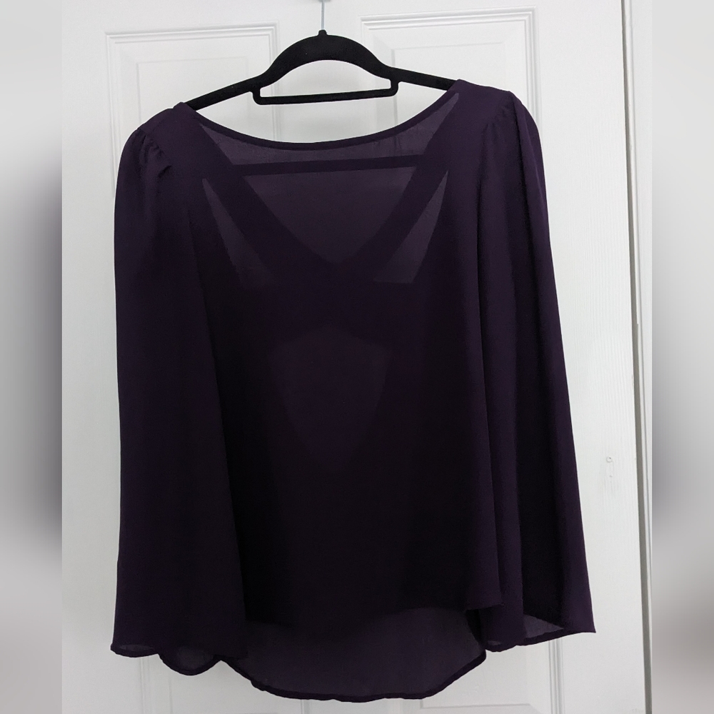 Purple Top with Crossback Design